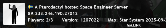 A Pterodactyl hosted Space Engineer Server