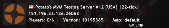 Potato's MvM Testing Server #12 [USA] |22-tick|