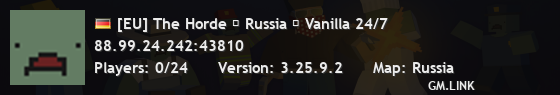 [EU] The Horde ★ Russia ★ Vanilla 24/7