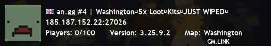 an.gg #4 | Washington【5x Loot・Kits・JUST WIPED】
