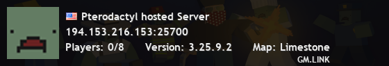 Pterodactyl hosted Server
