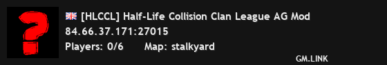 [HLCCL] Half-Life Collision Clan League AG Mod