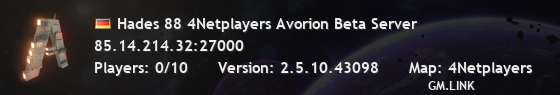 Hades 88 4Netplayers Avorion Beta Server