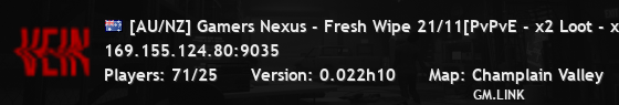 [AU/NZ] Gamers Nexus - Fresh Wipe 21/11[PvPvE - x2 Loot - x2 Zo