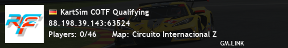 KartSim COTF Qualifying