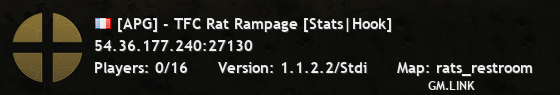 [APG] - TFC Rat Rampage [Stats|Hook]