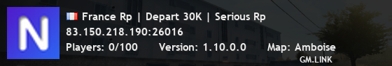 France Rp | Depart 30K | Serious Rp