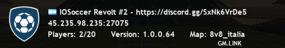 IOSoccer Revolt #2 - https://discord.gg/SxNk6VrDe5