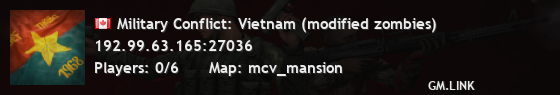 Military Conflict: Vietnam (modified zombies)