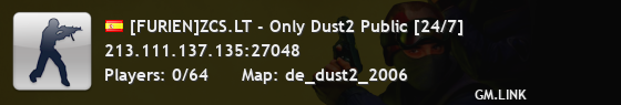 [FURIEN]ZCS.LT - Only Dust2 Public [24/7]