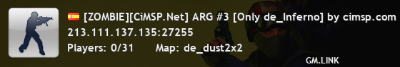 [ZOMBIE][CiMSP.Net] ARG #3 [Only de_Inferno] by cimsp.com