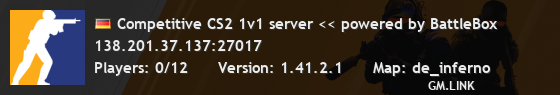 Competitive CS2 1v1 server << powered by BattleBox