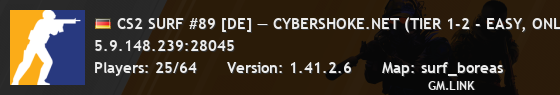 CS2 SURF #89 [DE] — CYBERSHOKE.NET (TIER 1-2 - EASY, ONLY BOR