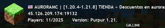 AURORAMC | [1.20.4-1.21.8] TIENDA » Descuentos en auroramclat.tebex.io