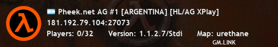 Pheek.net AG #1 [ARGENTINA] [HL/AG XPlay]