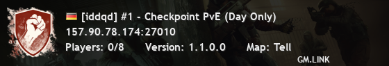 [iddqd] #1 - Checkpoint PvE (Day Only)