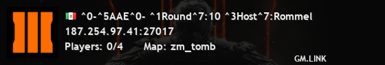 ^0-^5AAE^0- ^1Round^7:10 ^3Host^7:Rommel