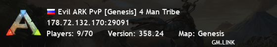 Evil ARK PvP [Genesis] 4 Man Tribe