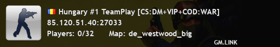 Hungary #1 TeamPlay [CS:DM+VIP+COD:WAR]