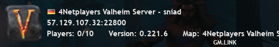 4Netplayers Valheim Server - sniad