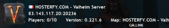 HOSTERFY.COM - Valheim Server