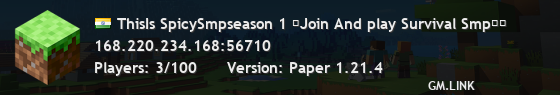 ThisIs SpicySmpseason 1 ❤Join And play Survival Smp��