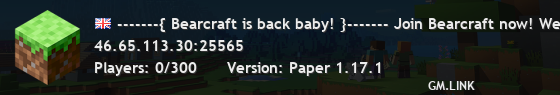 ------{ Welcome to BEARCRAFT 3.0 ! }------ Join Bearcraft now! Beacraft's back alright!