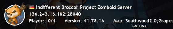 Indifferent Broccoli Project Zomboid Server