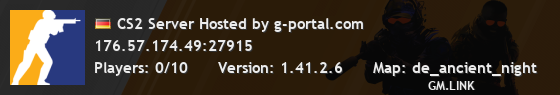 CS2 Server Hosted by g-portal.com