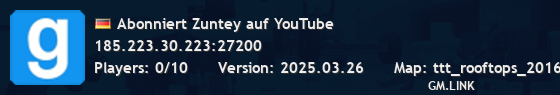 Abonniert Zuntey auf YouTube
