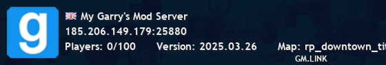My Garry's Mod Server