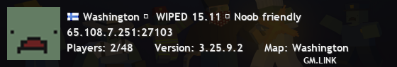 Washington ☆  WIPED 15.11 ☆ Noob friendly