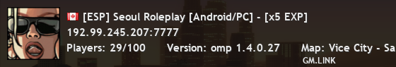 [ESP] Seoul Roleplay [Android/PC] - [x5 EXP]