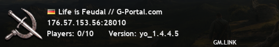Life is Feudal // G-Portal.com