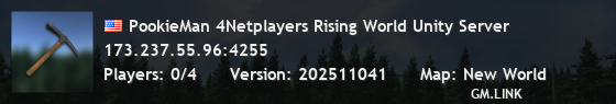PookieMan 4Netplayers Rising World Unity Server