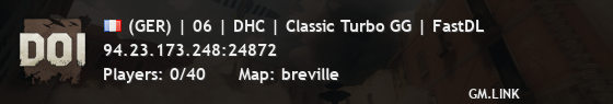 (GER) | 06 | DHC | Classic Turbo GG | FastDL