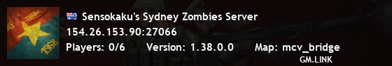 Sensokaku's Sydney Zombies Server