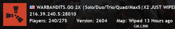 WARBANDITS.GG 2X |Solo/Duo/Trio/Quad/Max5|X2 JUST WIPED