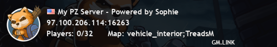 My PZ Server - Powered by Sophie