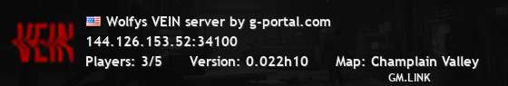 Wolfys VEIN server by g-portal.com