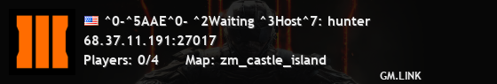 ^0-^5AAE^0- ^2Waiting ^3Host^7: hunter