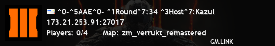 ^0-^5AAE^0- ^1Round^7:34 ^3Host^7:Kazul