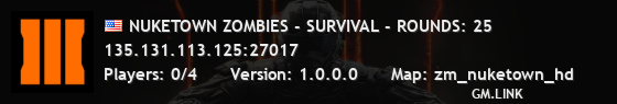 NUKETOWN ZOMBIES - SURVIVAL - ROUNDS: 8