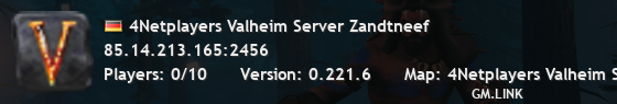 4Netplayers Valheim Server Zandtneef