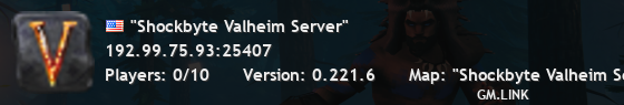 "Shockbyte Valheim Server"