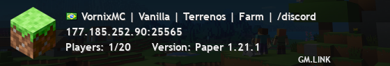 VornixMC | Vanilla | Terrenos | Farm | /discord