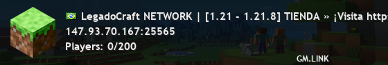 LegadoCraft NETWORK | [1.21 - 1.21.8] TIENDA » ¡Visita https://legadocraft.tebex.io/!