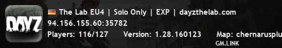 The Lab EU4 | Solo Only | EXP | dayzthelab.com