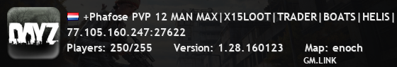 +Phafose PVP 12 MAN MAX|X15LOOT|TRADER|BOATS|HELIS|EVENTS