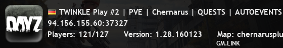 TWINKLE Play #2 | PVE | Chernarus | QUESTS | AUTOEVENTS